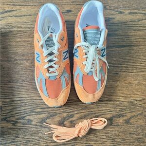 New Balance Orange and Gray Sneakers